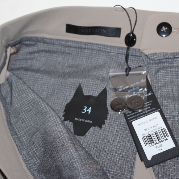$128 Greyson Golf Shorts Mens Size 30 32 33 34 36 38 40 Montauk Riverstone 10" - Picture 3 of 9